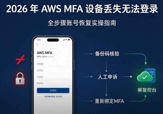 2026 年 AWS MFA 设备丢失无法登录 全步骤账号恢复实操指南