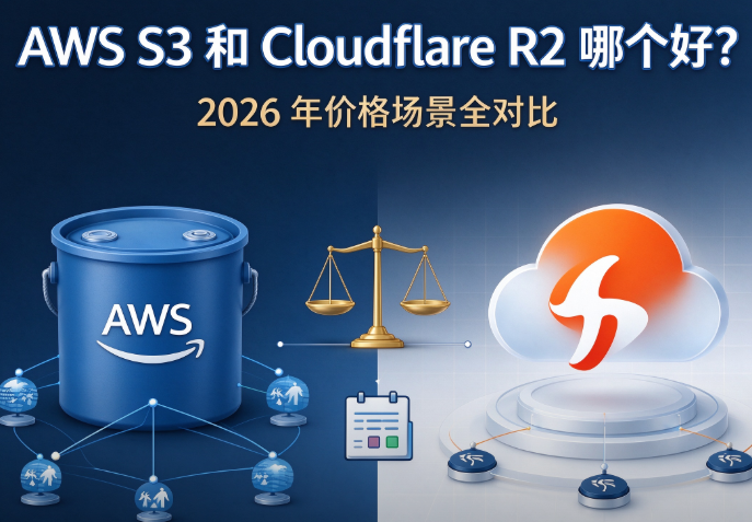 AWS S3 和 Cloudflare R2 哪个好？2026 年价格场景全对比