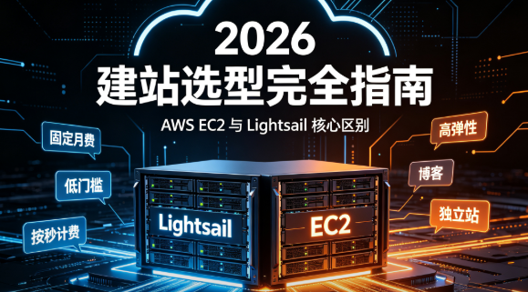 AWS EC2和Lightsail有什么区别？2026建站选型完全指南