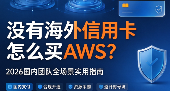 没有海外信用卡怎么买AWS？2026国内团队全场景实用指南