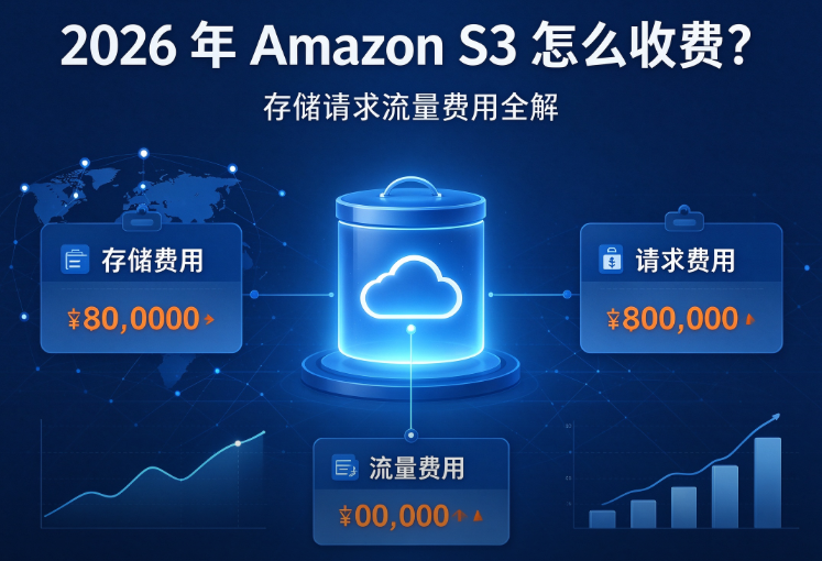 2026 年 Amazon S3 怎么收费？存储请求流量费用全解