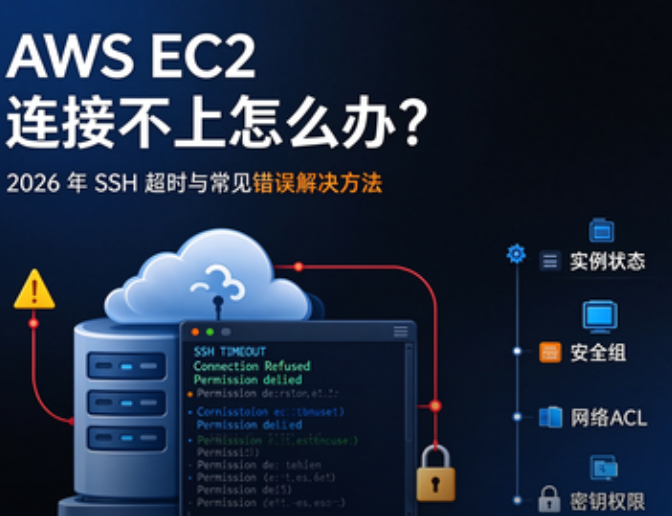 AWS EC2 连接不上怎么办？2026 年 SSH 超时与常见错误解决方法