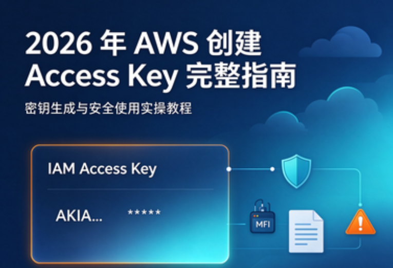2026 年 AWS 创建 Access Key 完整指南 密钥生成与安全使用实操教程