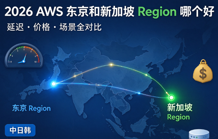 2026 AWS 东京和新加坡 Region 哪个好 延迟价格场景全对比