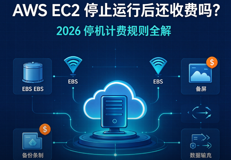 AWS EC2 停止运行后还收费吗？2026 停机计费规则全解