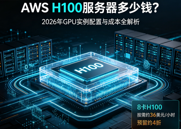 AWS H100服务器多少钱？2026年GPU实例配置与成本全解析