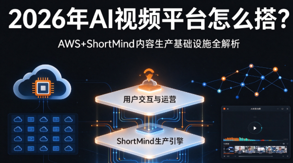 2026年AI视频平台怎么搭？AWS+ShortMind内容生产基础设施全解析