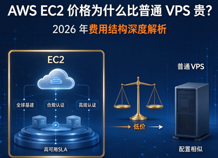 AWS EC2 价格为什么比普通 VPS 贵？2026 年费用结构深度解析