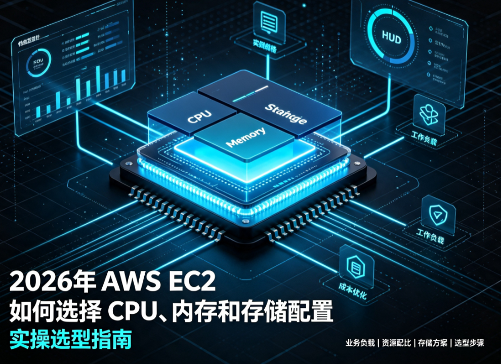 2026年AWS EC2如何选择CPU、内存和存储配置 实操选型指南