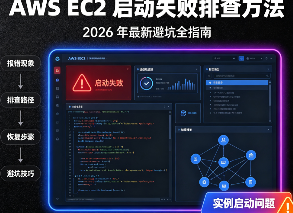 AWS EC2 启动失败排查方法 2026 年最新避坑全指南