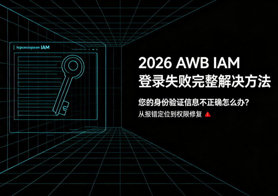 您的身份验证信息不正确怎么办？2026 年 AWS IAM 登录失败完整解决方法