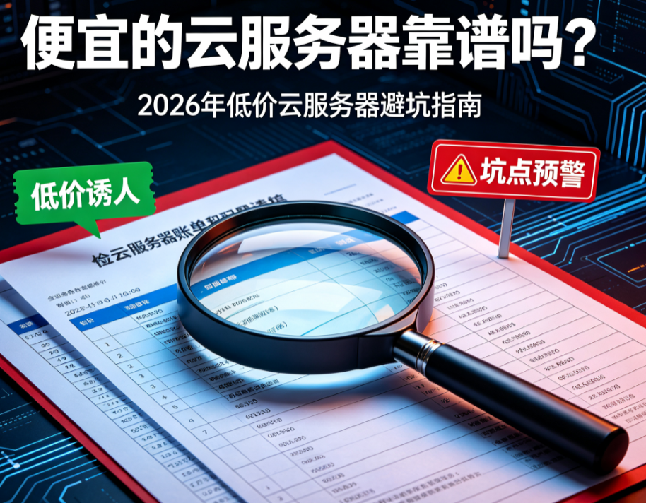 便宜的云服务器靠谱吗？2026年低价云服务器避坑指南