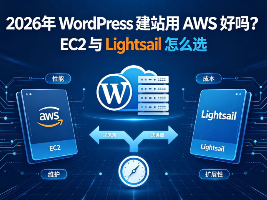 2026年WordPress建站用AWS好吗？EC2与Lightsail怎么选
