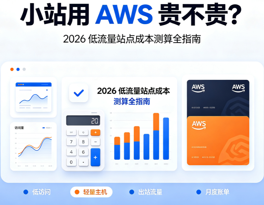 2026年小型网站用AWS是不是太贵？低流量站点成本测算全指南
