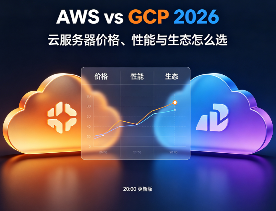 AWS vs GCP 2026：云服务器价格、性能与生态怎么选