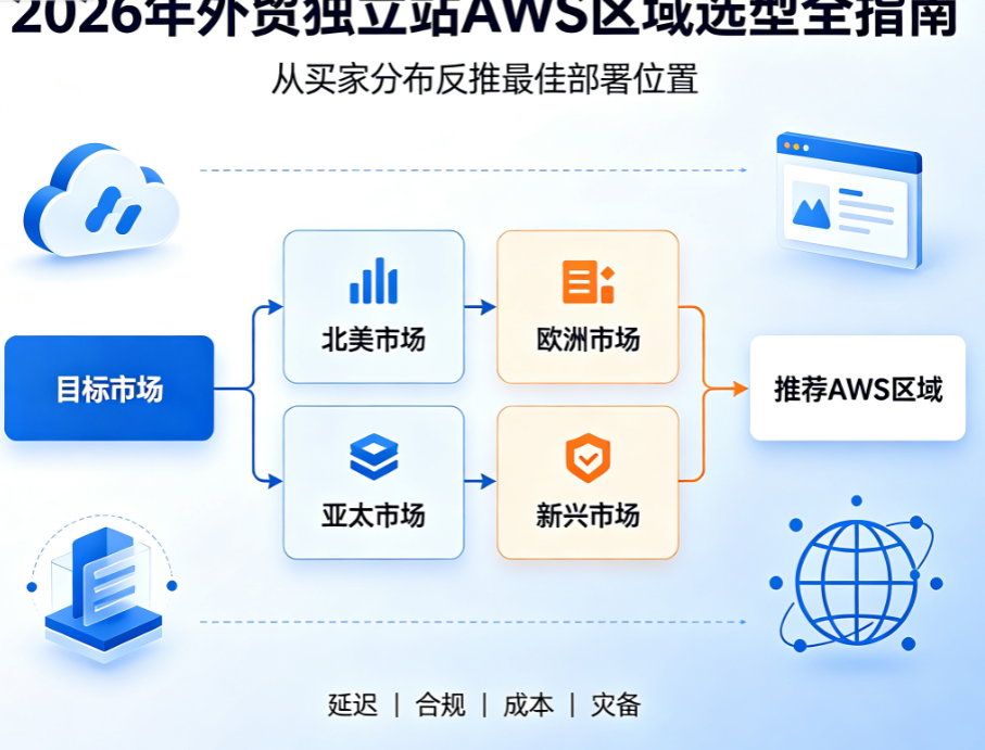 2026年外贸独立站AWS区域选型全指南