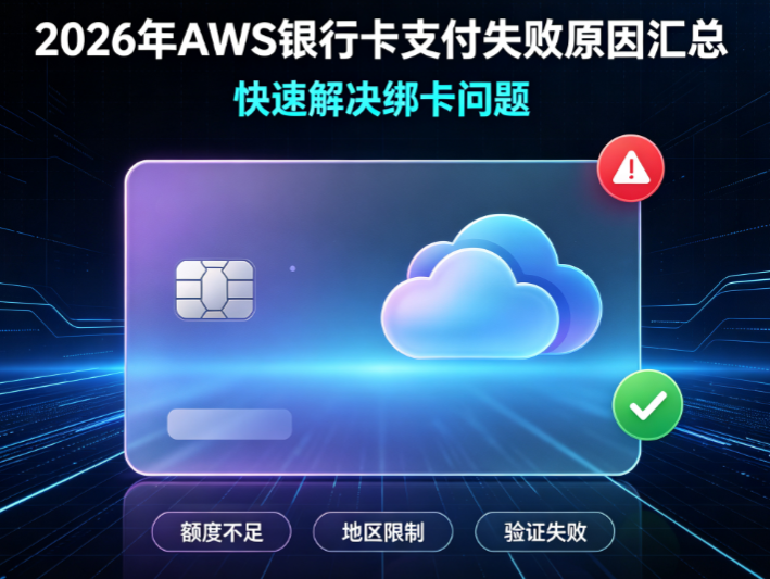 2026年AWS银行卡支付失败原因汇总 快速解决绑卡问题