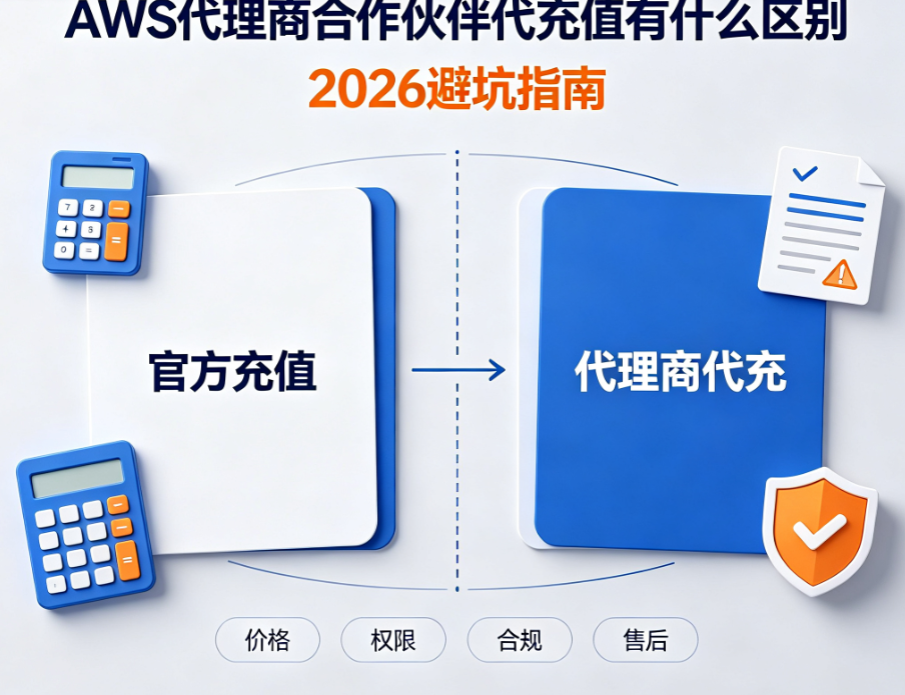 AWS代理商合作伙伴代充值有什么区别 2026避坑指南