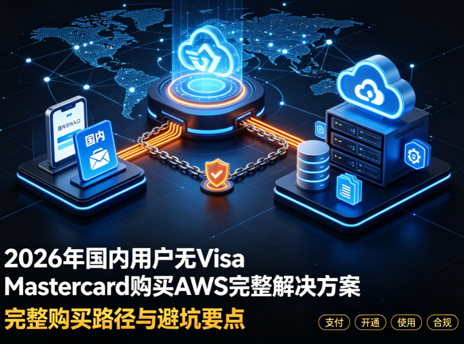2026年国内用户无Visa Mastercard购买AWS完整解决方案