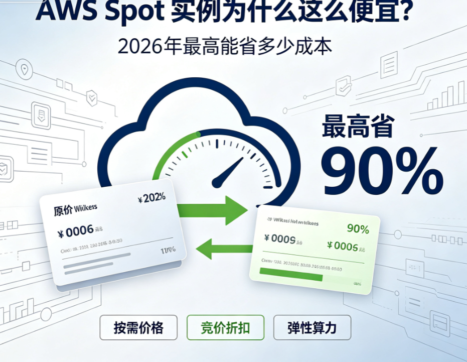 AWS Spot 实例为什么这么便宜？2026 年最高能省多少成本