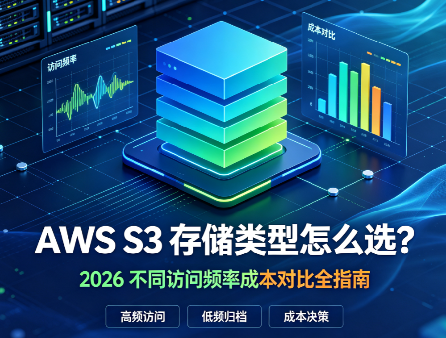 AWS S3 存储类型怎么选？2026 不同访问频率成本对比全指南