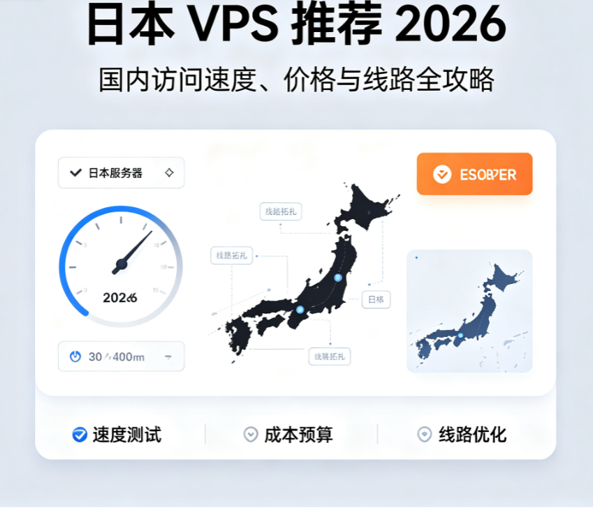 2026 日本 VPS 推荐：国内访问速度、价格与线路全攻略