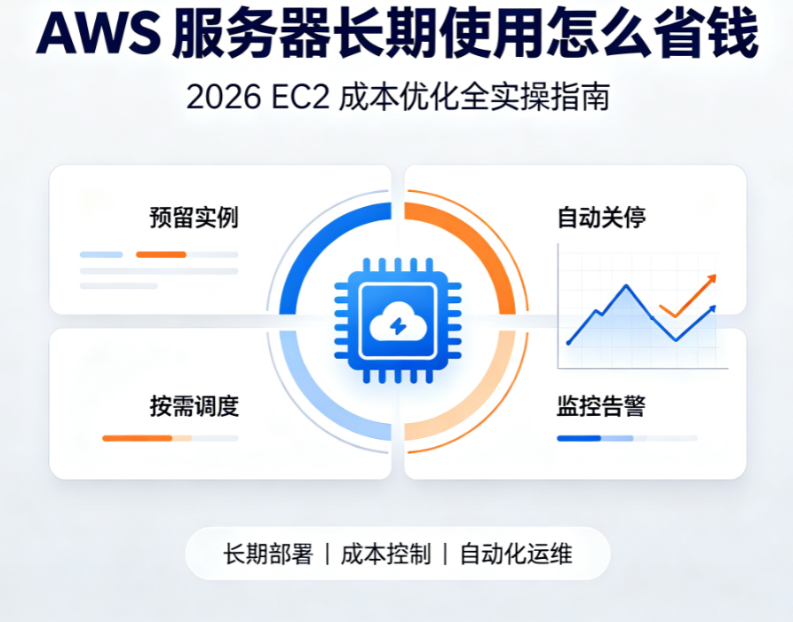 AWS服务器长期使用怎么省钱？2026年EC2成本优化全实操指南