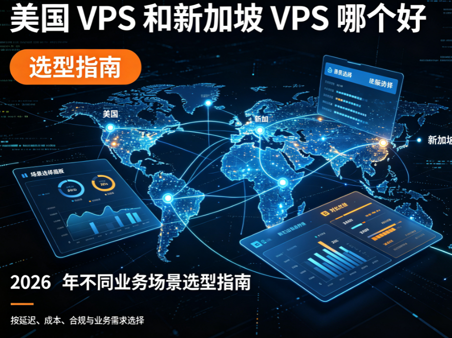 美国 VPS 和新加坡 VPS 哪个好 2026 年不同业务场景选型指南