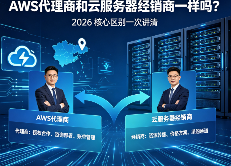 AWS代理商和云服务器经销商一样吗？2026年核心区别一次讲清