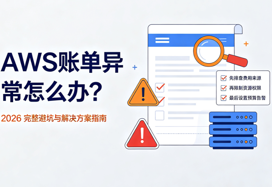 AWS账单异常怎么办 2026完整避坑与解决方案指南