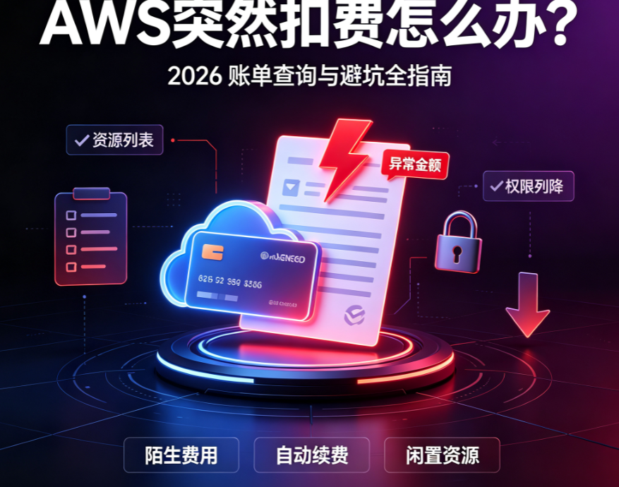AWS 突然扣费怎么办 2026 最新账单查询与避坑全指南
