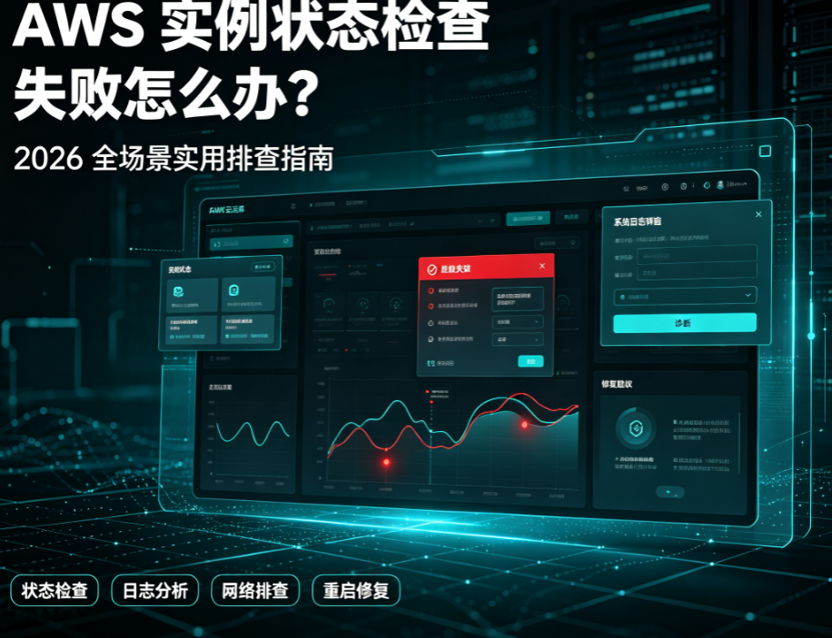 AWS 实例状态检查失败怎么办 2026 年全场景实用排查指南