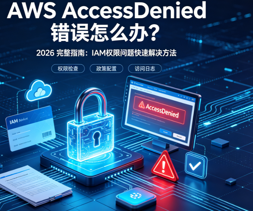 AWS AccessDenied错误2026完整指南：IAM权限问题快速解决方法