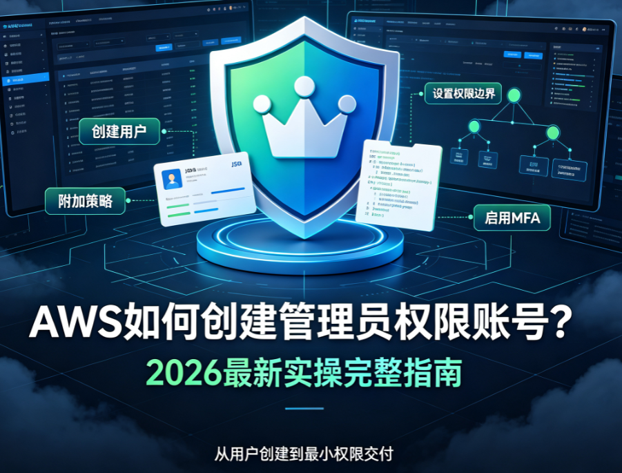 AWS如何创建管理员权限账号？2026最新实操完整指南