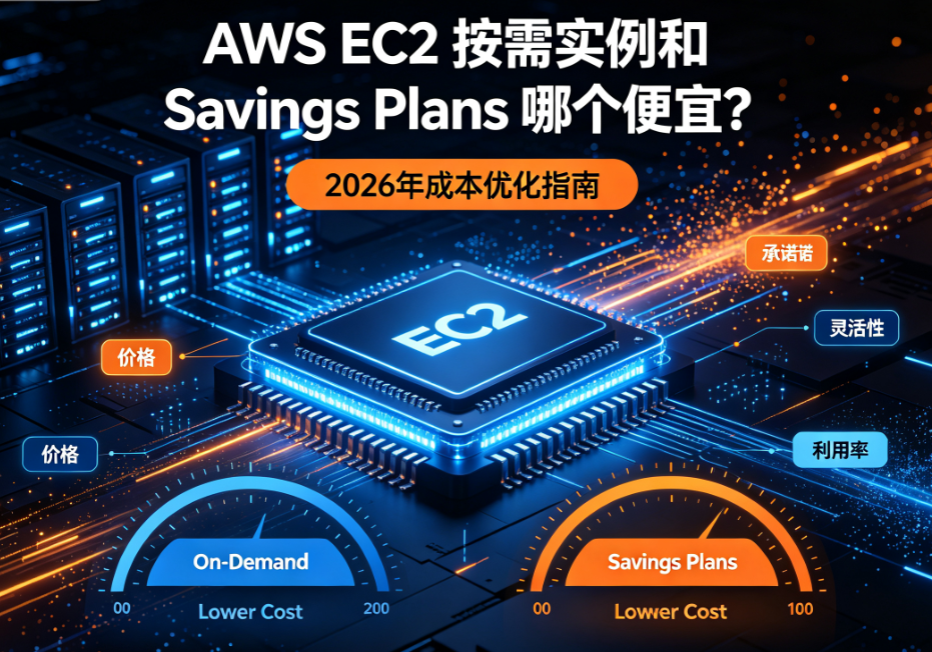 AWS EC2 按需实例和 Savings Plans 哪个便宜？2026 年成本优化指南