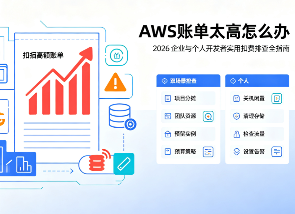AWS账单太高怎么办2026 企业与个人开发者实用扣费排查全指南