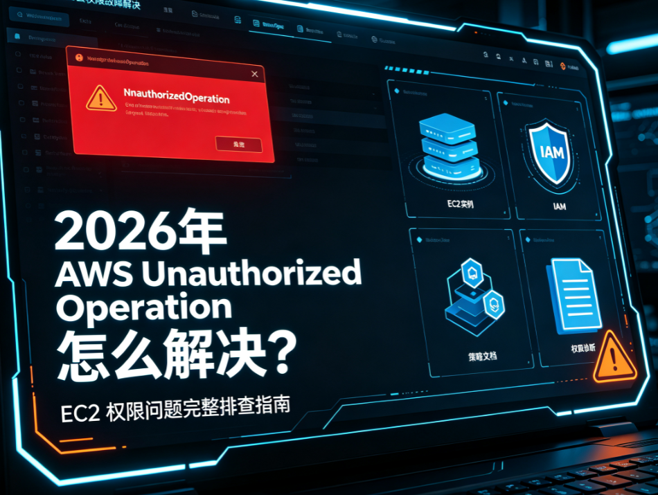 2026 年 AWS UnauthorizedOperation 怎么解决？EC2 权限问题完整排查指南