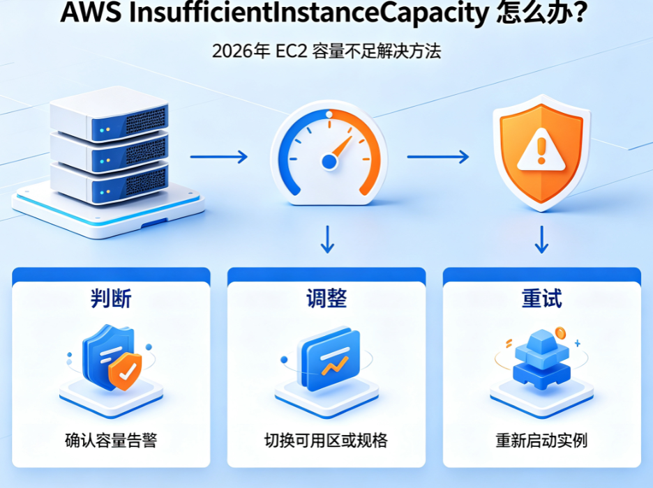 AWS InsufficientInstanceCapacity 怎么办 2026 年 EC2 容量不足解决方法
