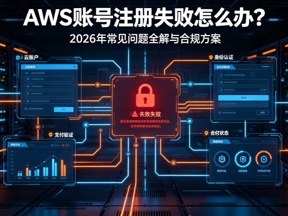 AWS 账号注册失败怎么办？2026 年常见问题全解与合规方案