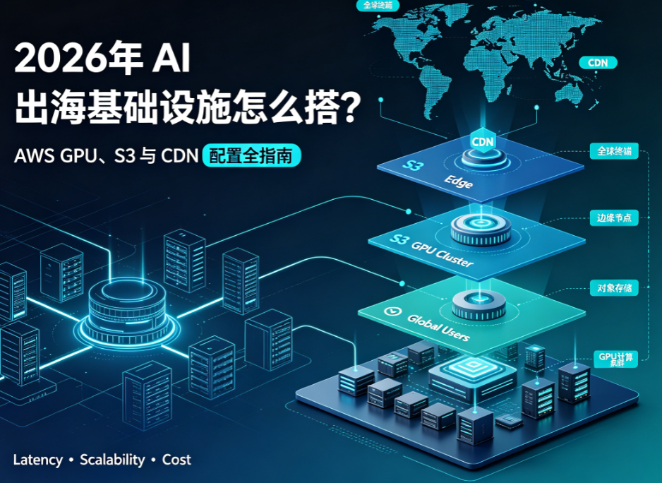 2026 年 AI 出海基础设施怎么搭？AWS GPU、S3 与 CDN 配置全指南