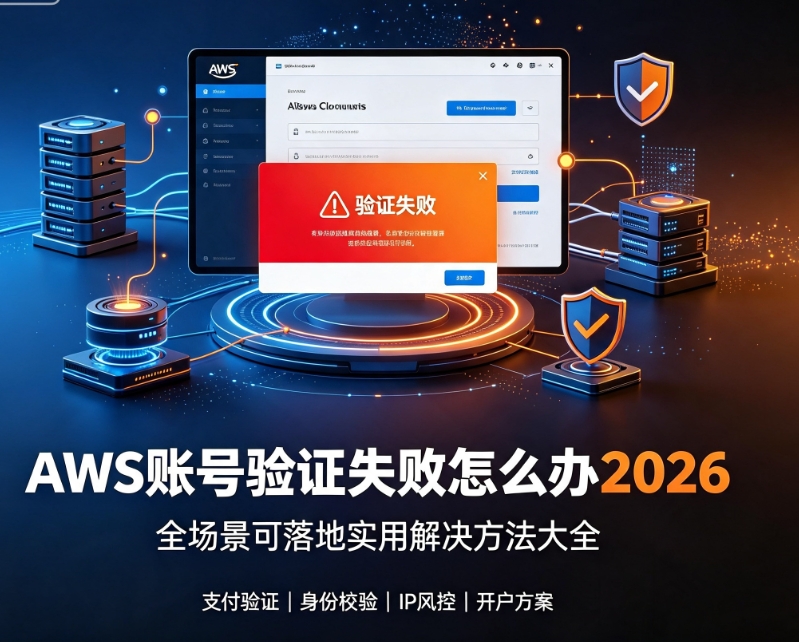 AWS账号验证失败怎么办2026 全场景可落地实用解决方法大全
