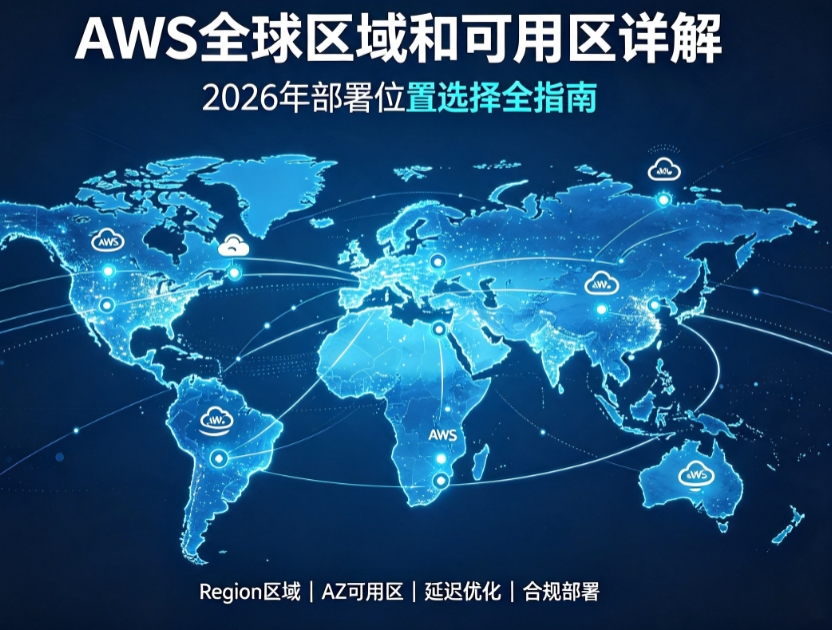 AWS全球区域和可用区详解：2026年部署位置选择全指南