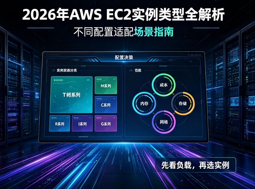 2026年AWS EC2实例类型全解析：不同配置适配场景指南
