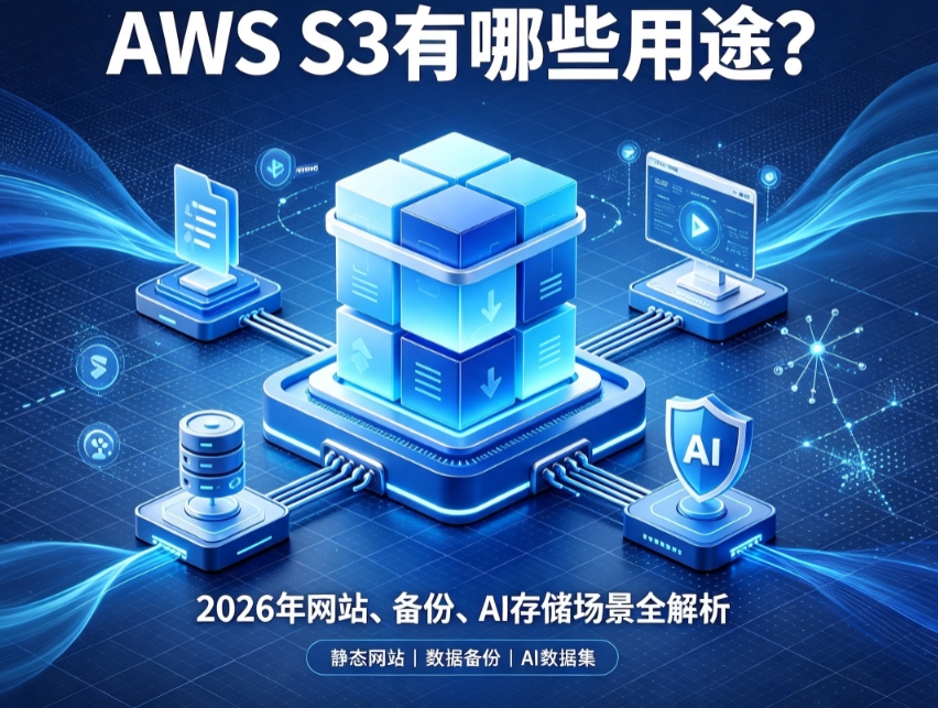 AWS S3有哪些用途？2026年网站、备份、AI存储场景全解析