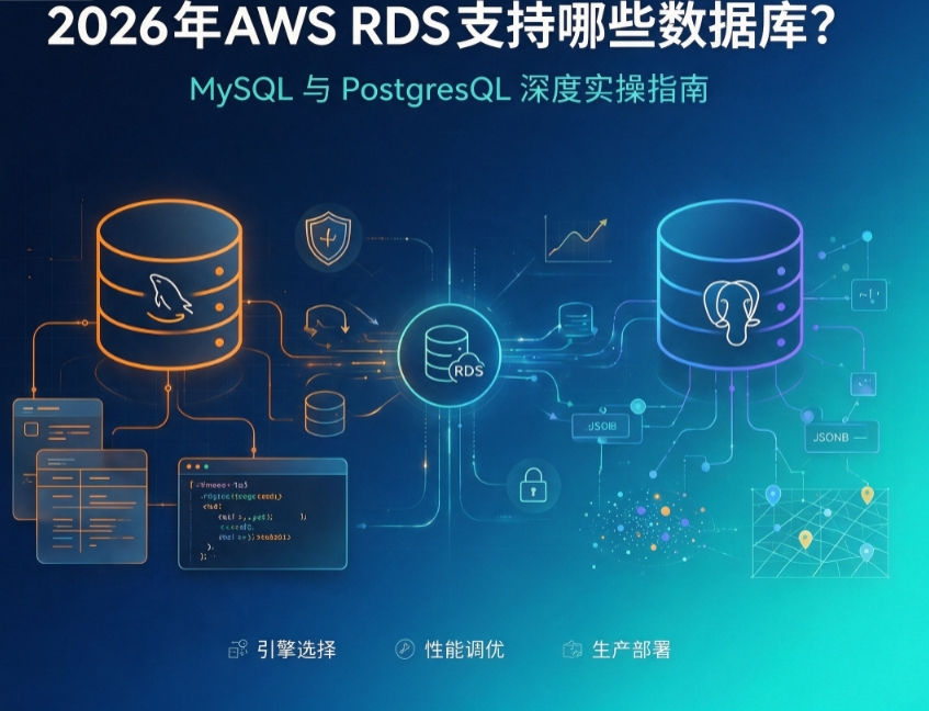 2026年AWS RDS支持哪些数据库？MySQL与PostgreSQL深度实操指南