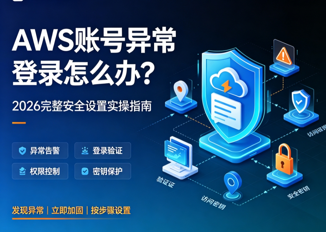 AWS账号异常登录怎么办？2026完整安全设置实操指南