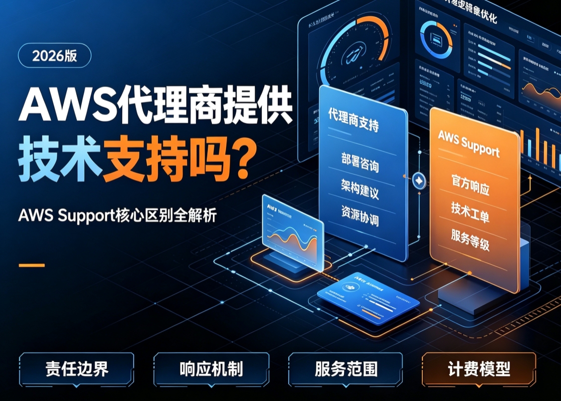 AWS代理商提供技术支持吗？2026版和AWS Support核心区别全解析