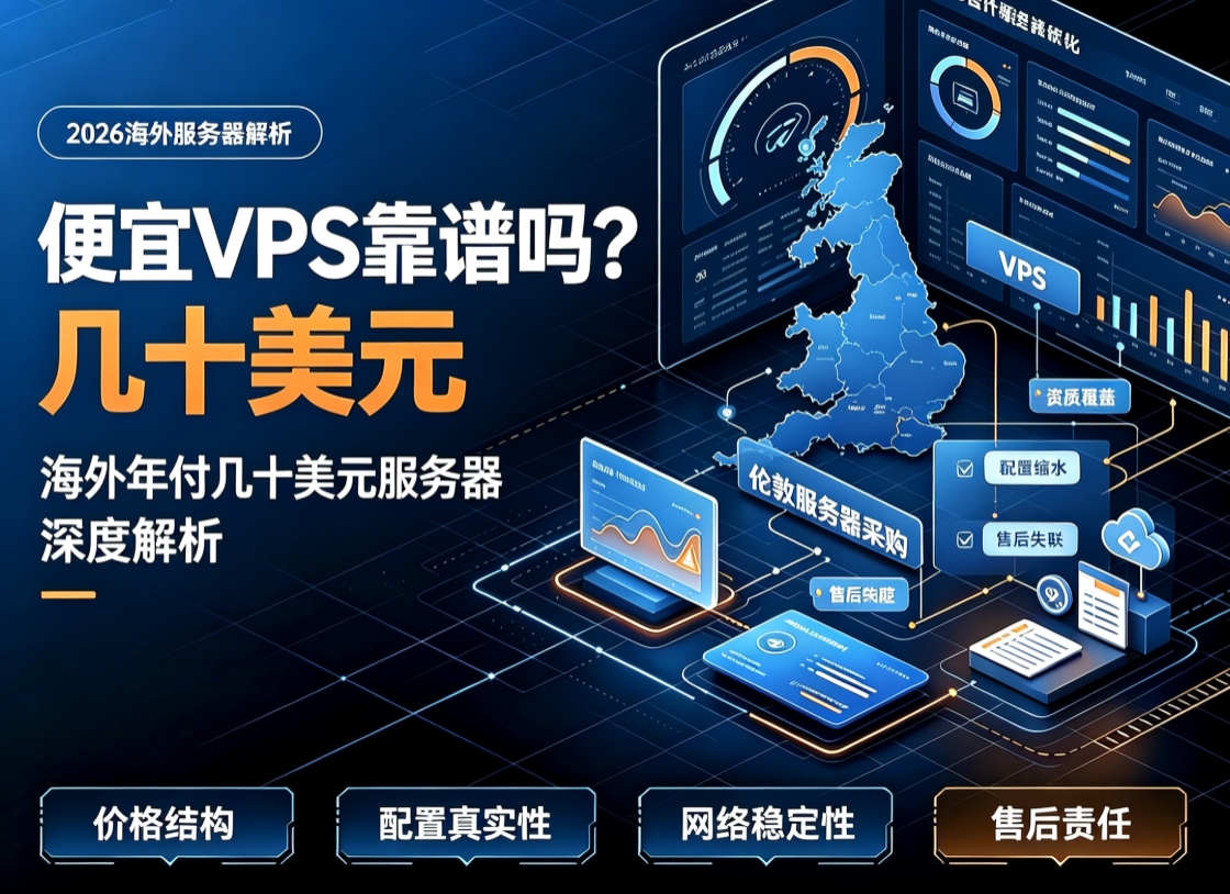便宜VPS靠谱吗？2026年海外年付几十美元服务器深度解析