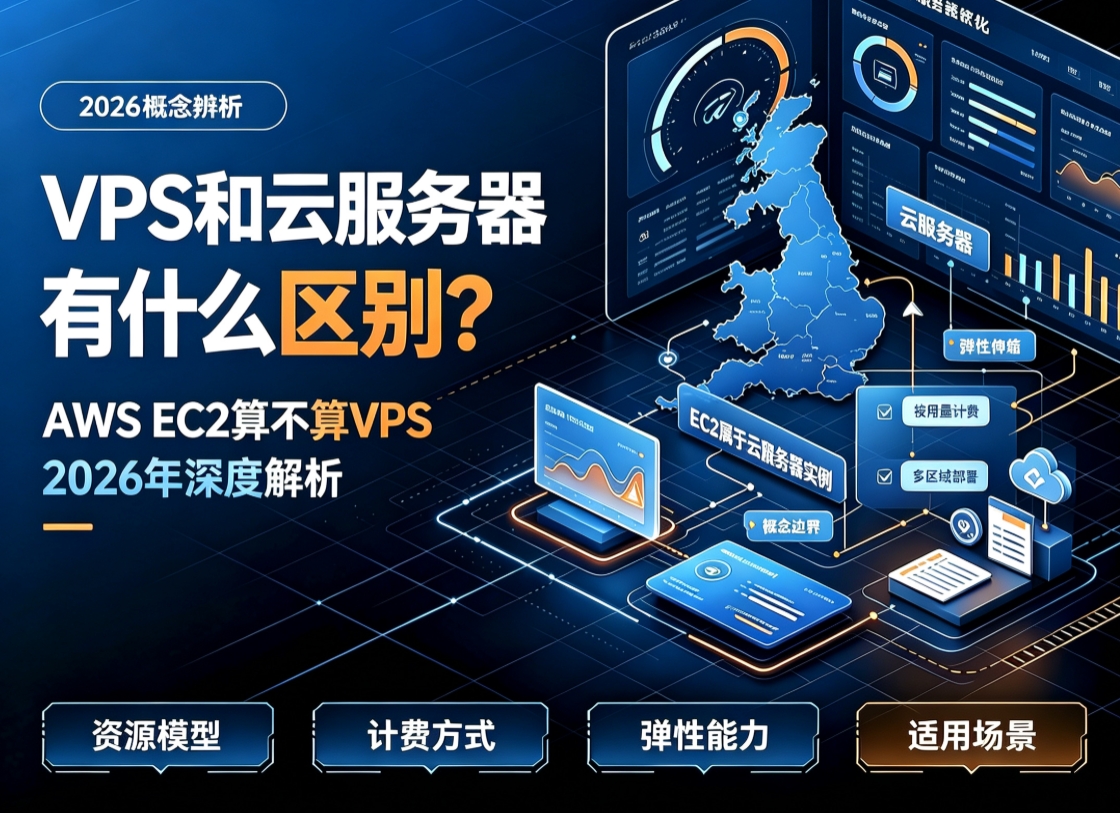 VPS和云服务器有什么区别 AWS EC2算不算VPS 2026年深度解析