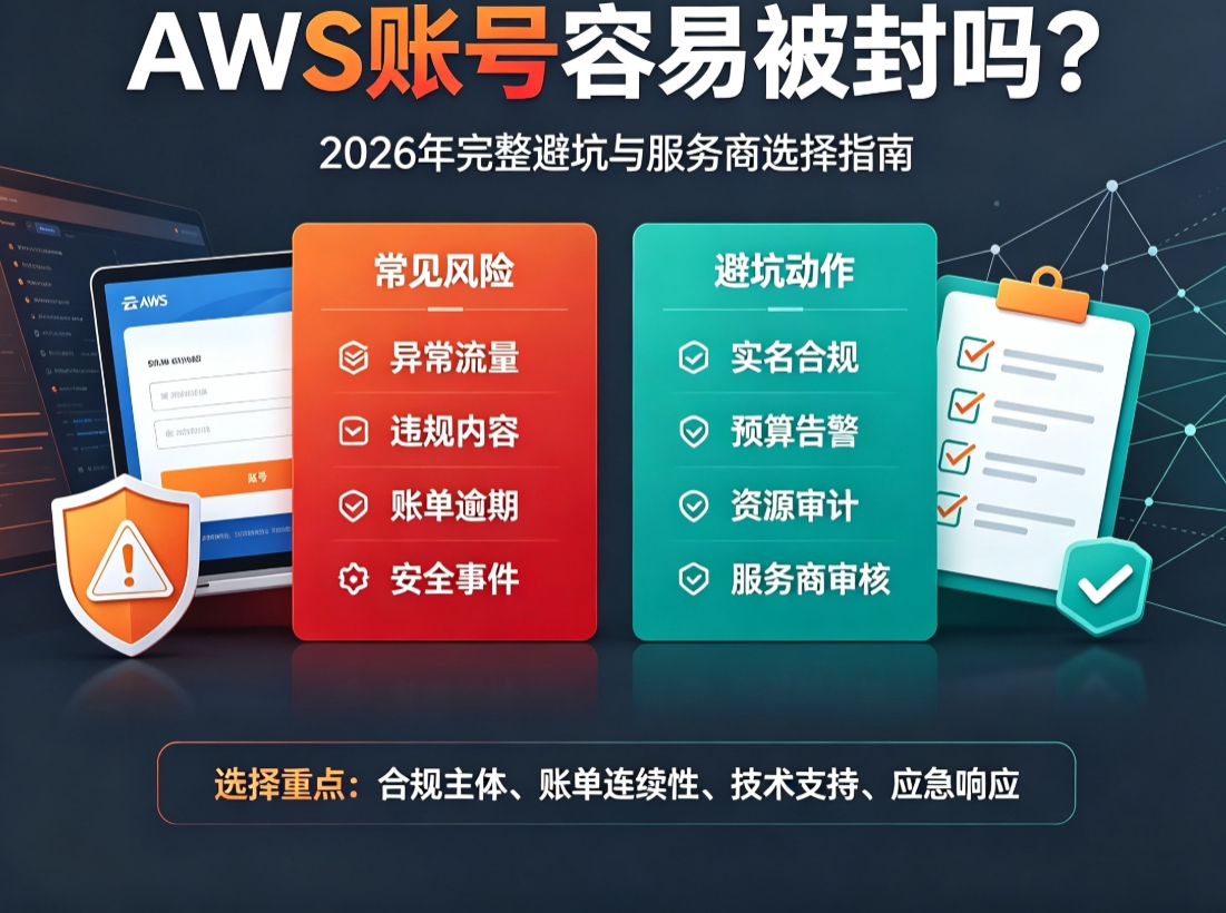 AWS账号容易被封吗？2026年完整避坑与服务商选择指南